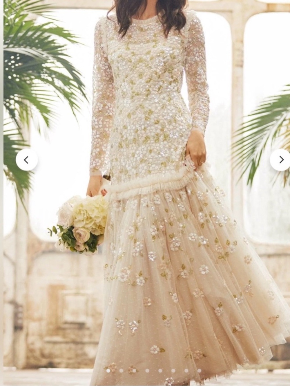 Needle and Thread Brianna Long sleeve Gown